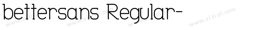 bettersans Regular字体转换